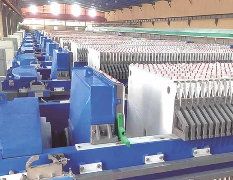 Impresión y teñido de industria de fibras químicas de Aplicación y ventajas del filtro prensa